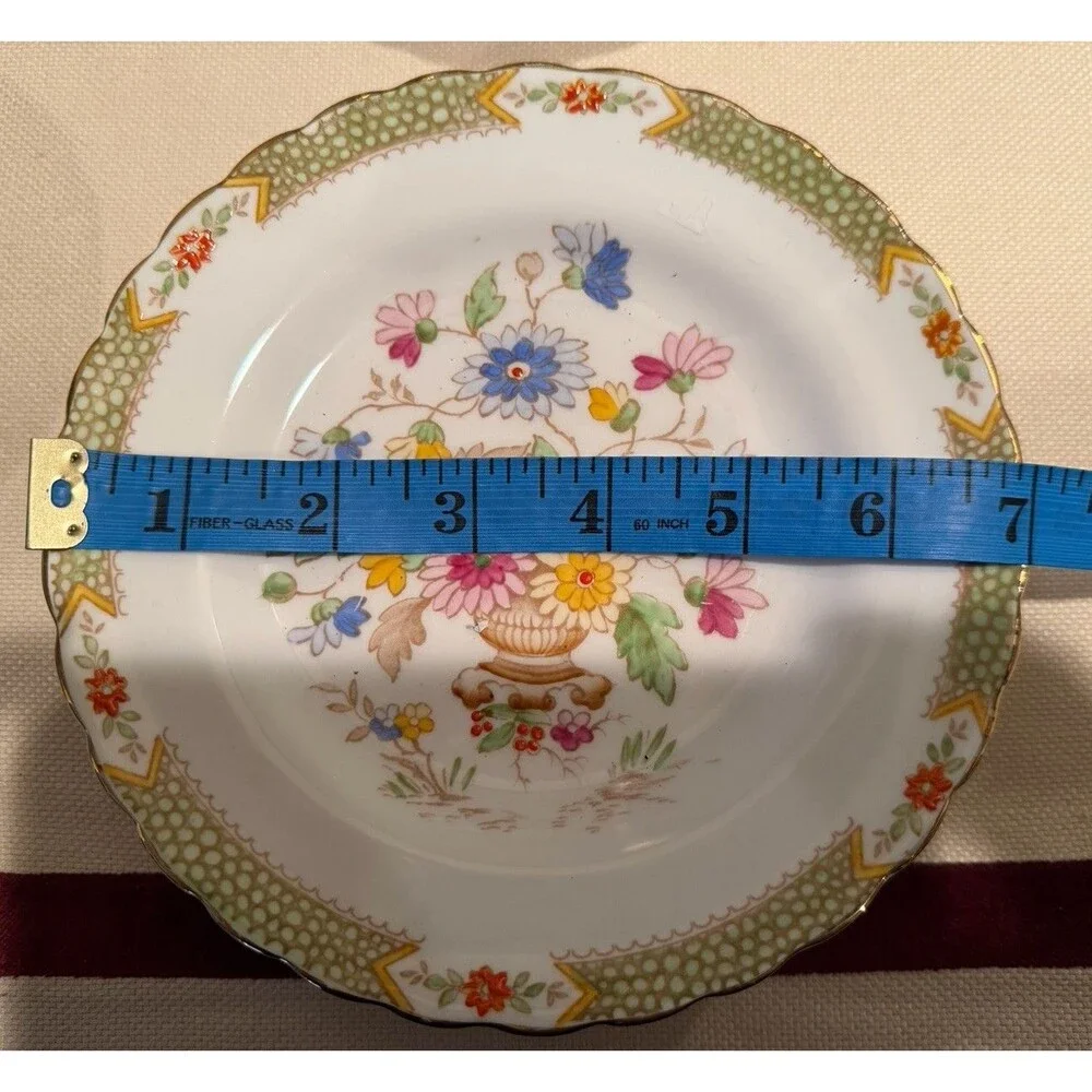 Collection of Vintage Tuscan Fine Bone China - 2 Tea Cups 2 Bowl 6 Plates